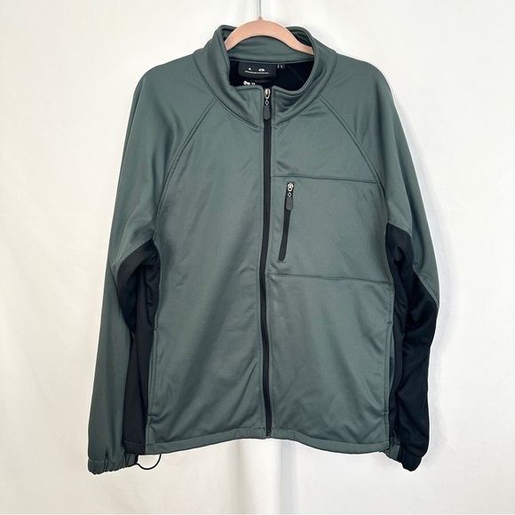 i5 Premium Apparel‎ Sweater Jacket Quarter Zip Front Pockets Mens Size Large - Picture 1 of 14